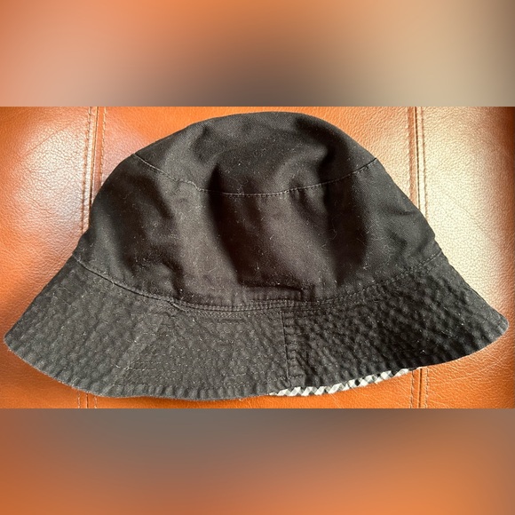 LADIES KATE SPADE NEW YORK Vintage Black White Check Gingham Reverse Bucket Hat main image 7